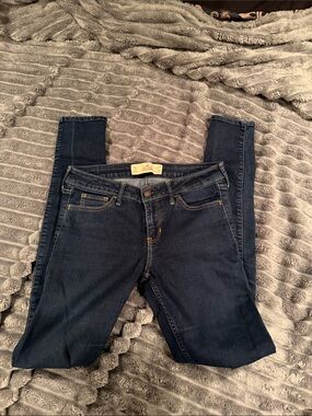 Hollister Dark Blue Skinny Stretch Jeans